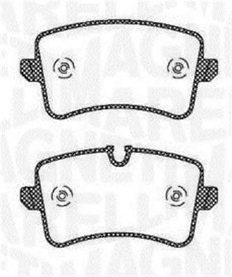 MAGNETI MARELLI 363916060673 -  Комплект тормозных колодок, дисковый тормоз